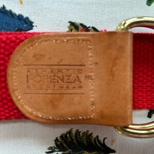Forenza Red Belt with Gold Buckle